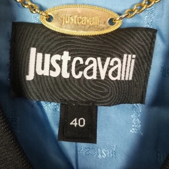 Roberto Cavalli - Just Cavalli "Class" Leaf Print Bomber Size: IT 40(US 4/6) - Picture 10 of 11